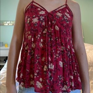 American Eagle Floral Tank Top